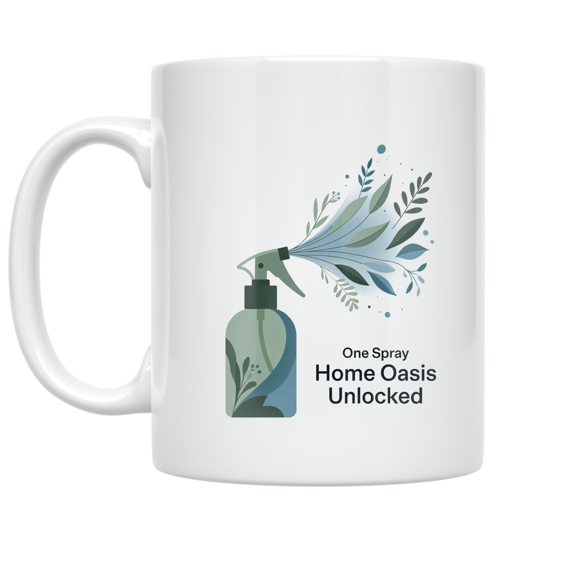 One Spray Home Oasis Unlocked - Home Fragrance Enthusiast - 11 oz Ceramic Coffee Mug