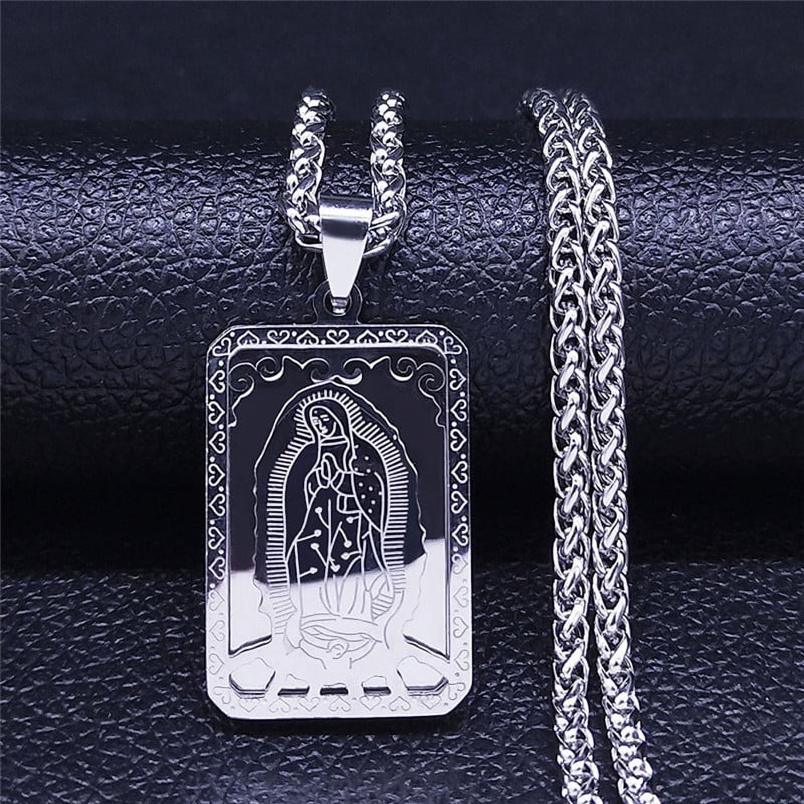 One Square TAG Virgin Mary Prayer Necklace Women Men Stainless Steel Gold Medal Necklace bb0d70d7 b181 4546 92c7 4bcc0074ca39.dbf00ad5f8a03a94fe4ecb6063299fba