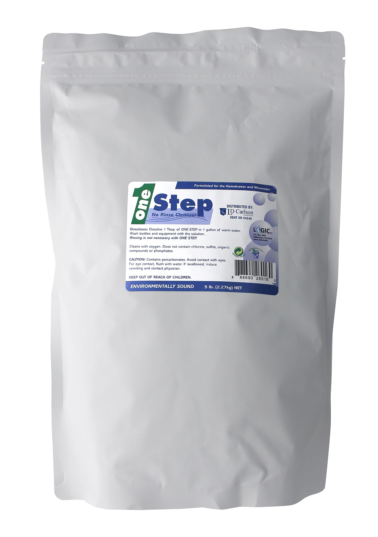 One Step 5 lbs No Rinse Cleaner For Homebrewing Beer & Wine Making