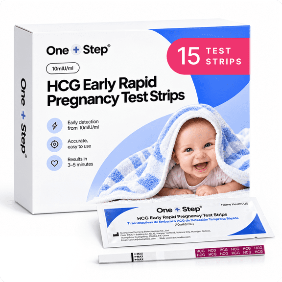 One Step Early Detection Pregnancy Test Strips (15 Pack) - 6 Days early Rapid Pregnancy Test Strips - Highly Accurate Pregnancy Test