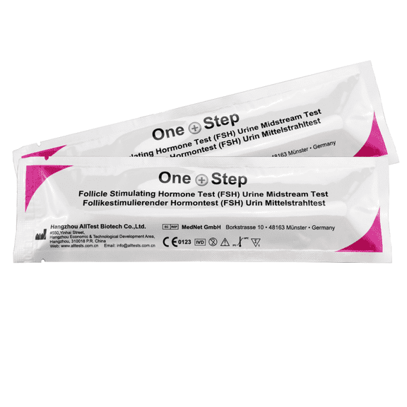 One Step Female Fertility Test Midstream, 2 Test Pack, Peri Menopausal, Menopause Testing Kit, Home Urine FSH Test