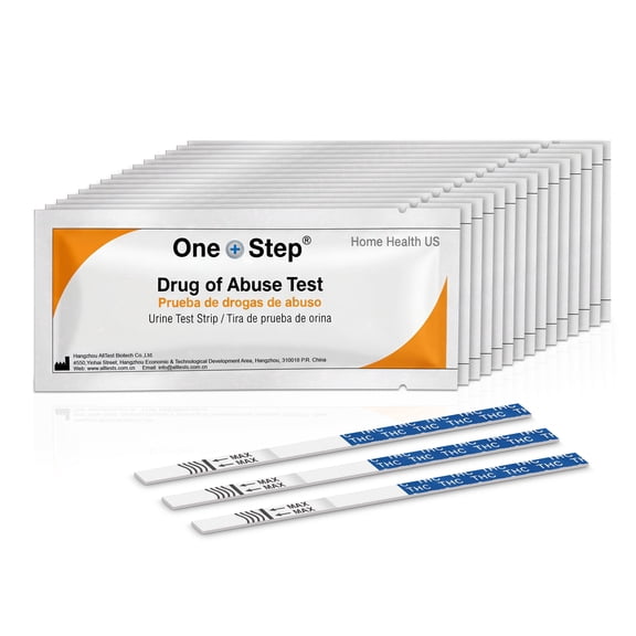 One Step Marijuana Test Strips 20ng High Sensitivity THC Urine Drug Test Fast Results, Easy to Use, Individually Sealed