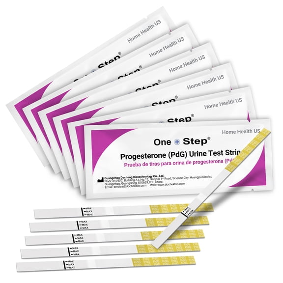 One Step Progesterone Test Strips (6 Pack) - Confirm and Tack Ovulation with Progesterone Test Strips - At Home Fertility Tracker
