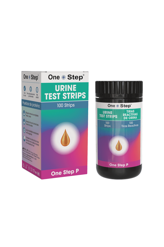 Protein Urine Testing Kit, 100 Urine Test Strips, Quick, Accurate Results, 60 Seconds, Home Urinalysis Test Strips, Proteinuria Check, Monitor UTI, Kidney Health, Liver & More