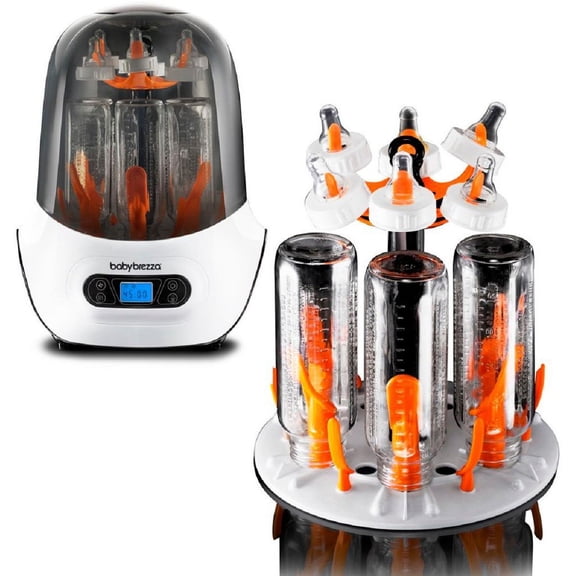 One Step Sterilizer Dryer - 8-Minute Steam Cycle with 99.9% Germ Elimination | 6-Bottle Capacity | Auto Dry | BPA-Free