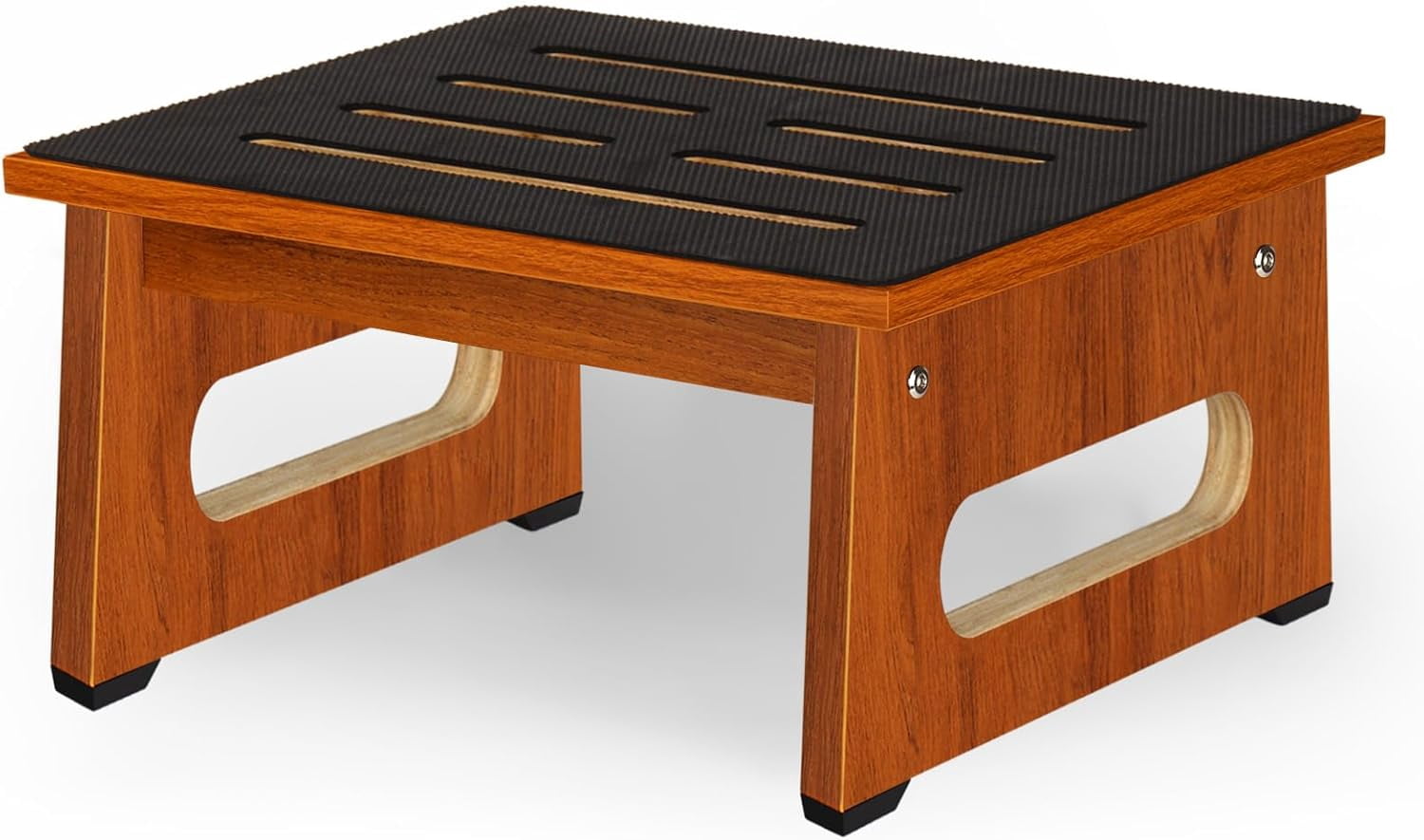 One Step Stool for Bed, Wooden Step Stool with Non-Slip Feet, 450 LBS ...