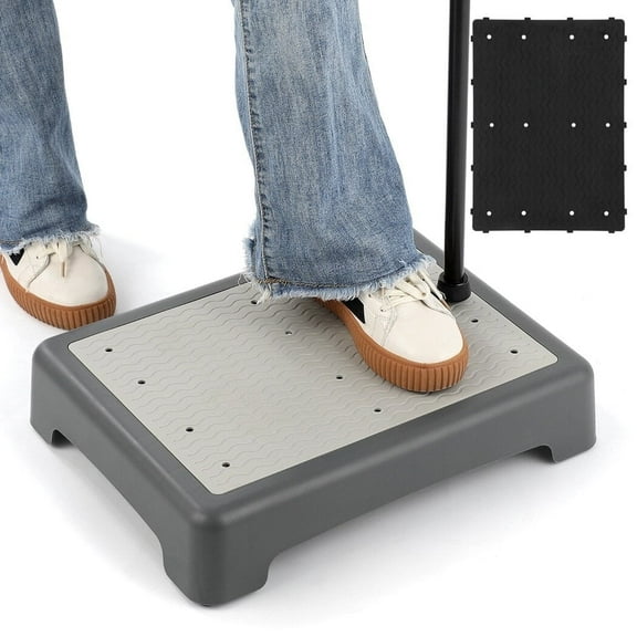 One Step Stool for Seniors, Non-Slip Mobility Step Platform for Stairs Beds Cars, 440 Lbs Strong Bearing Capacity Half Step, Portable Short Step Support Step Riser for Adults & Elderly