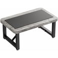 thumbnail image 1 of One Step Stool, Wooden Foot Stool for Adults, Heavy Duty Small Stepping Stool for High Bed, Kitchen Counter, Gray Pattern, 1 of 6