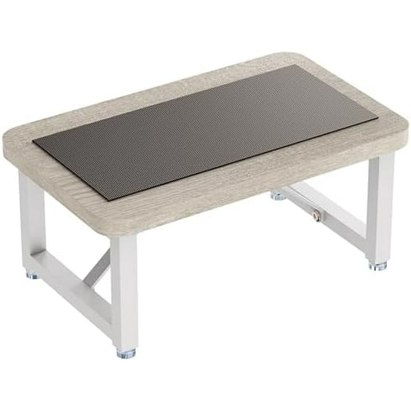 One Step Stool, Wooden Foot Stool for Adults, Heavy Duty Small Stepping Stool for High Bed, Kitchen Counter, Natural