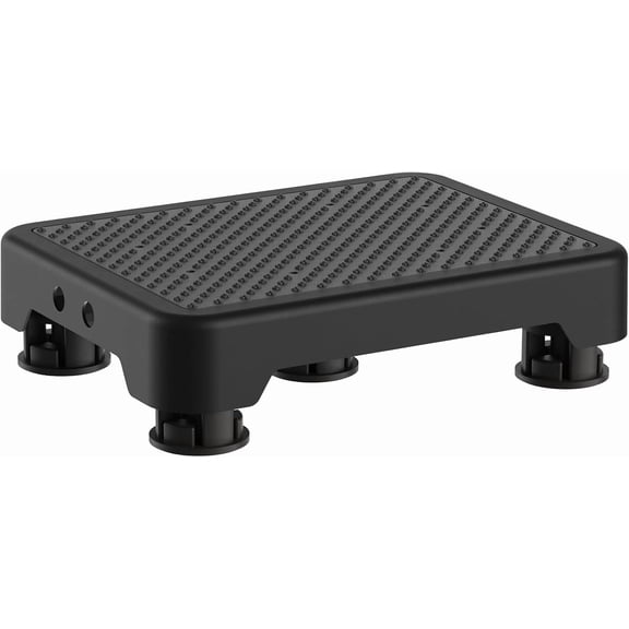 One Step Stools for Adults, Portable Safety Step Platform for Seniors Small Plastic Bedside Step Stool Mobility Wide Step Stools Elderly Assistance for Shower Bed Car Stair Outdoor, Black-Black