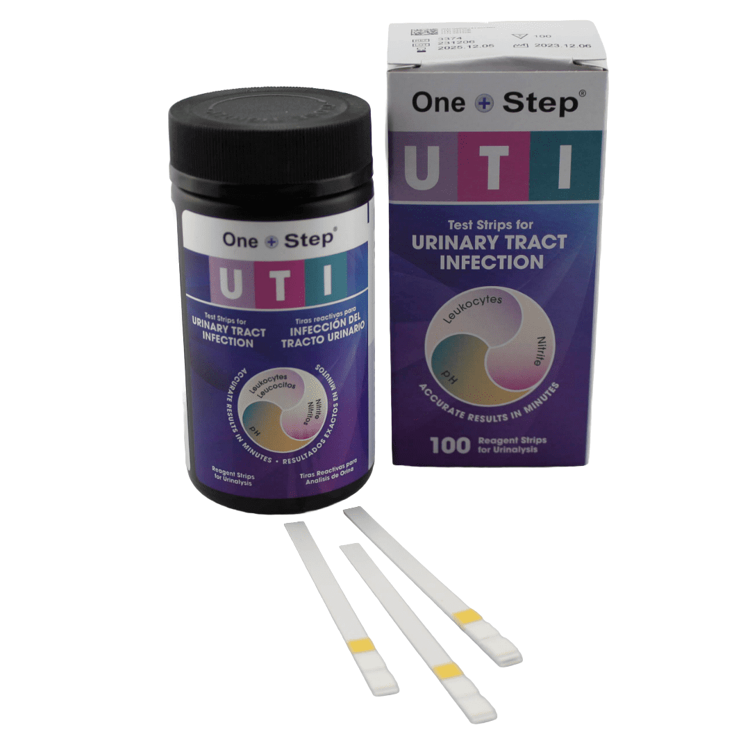 One Step UTI Test Strips, 100 Strip Tub, 3in1 Parameter Tests for
