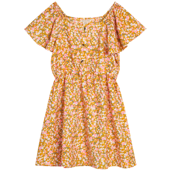 One Step Up Girls' Dress - Lightweight Short Sleeve Boho Challis Sundress (Size: 4-16)