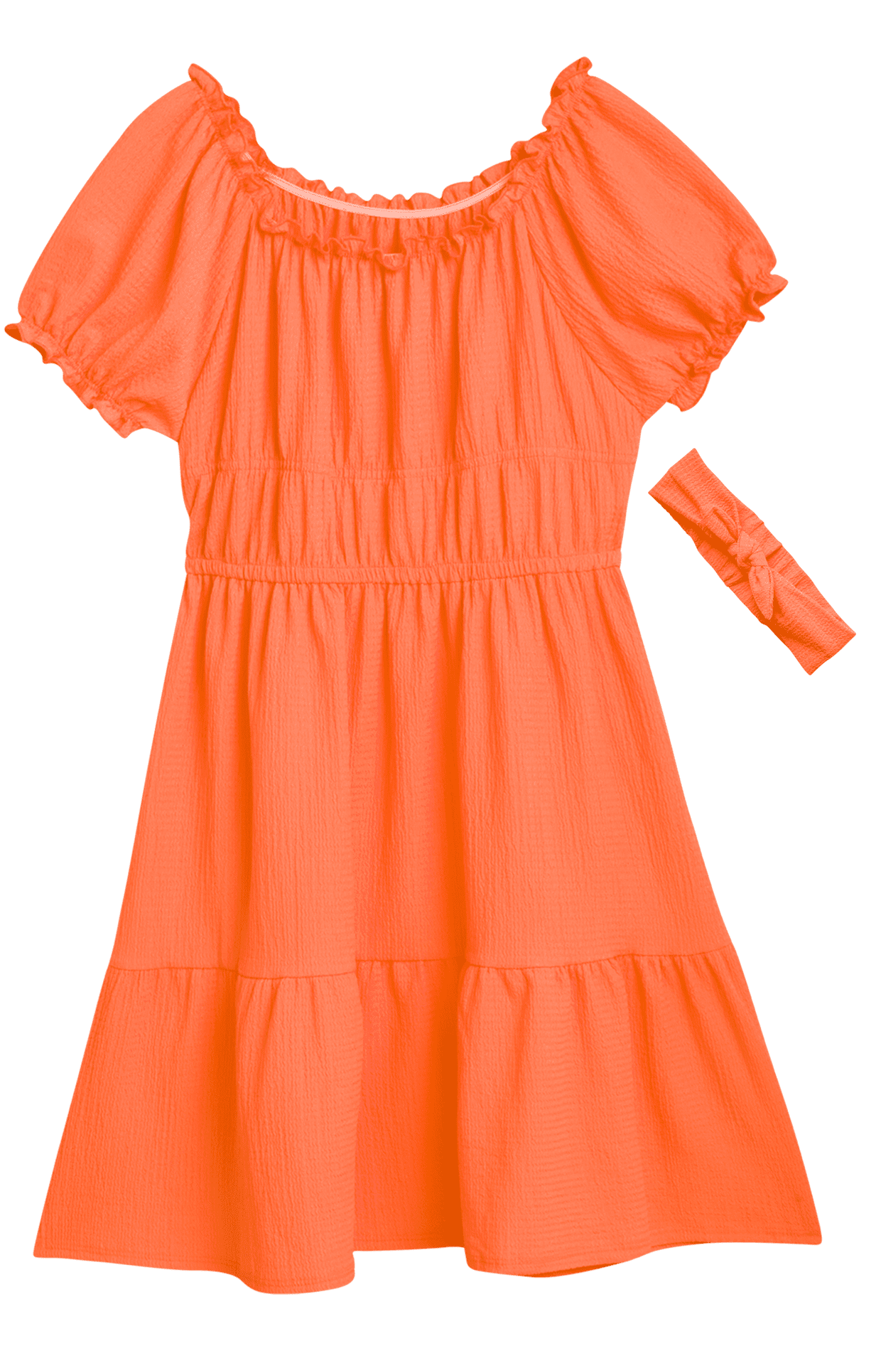 One Step Up Girls' Dress Short Sleeve Casual Summer Sundress Cute