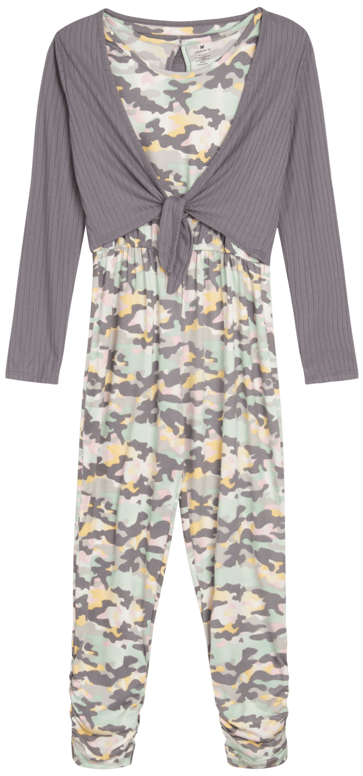 One Step Up Girls' Romper Set 2 Piece Cardigan Sweater and Sleeveless