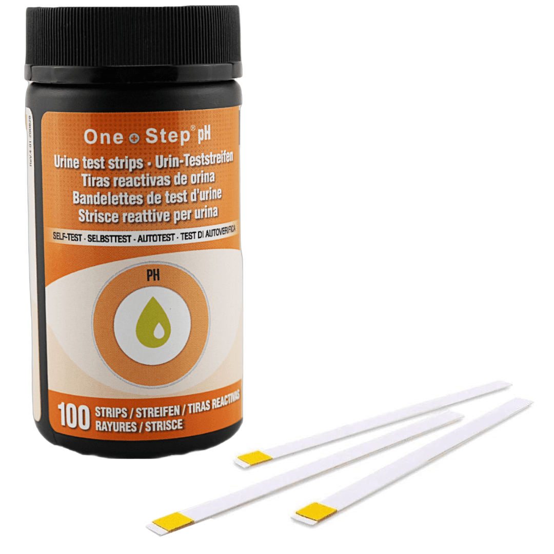 One Step pH Test Strips, 100 Strips, Tests Alkaline & Acid Levels in