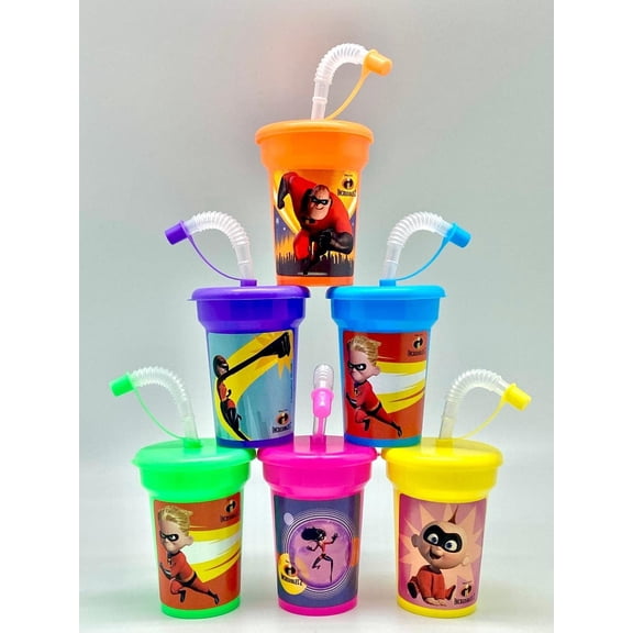 One Stop Birthday Create Your Own Incredibles Sipper Cups Art Craft Kit 6ct
