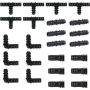 One Stop Outdoor Drip Tubing 1/2" Barbed to 1/2" Barbed Irrigation Fittings Kit 24Pack