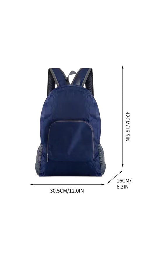 One Strap Backpack Lightweight Foldable Student Bag with Zipper and Reflective Strip, Fluorescent Color Minimalism Design