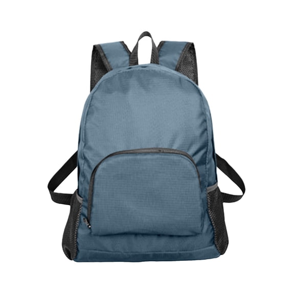 One Strap Backpack Lightweight Foldable Student Bag with Zipper and Reflective Strip, Fluorescent Color Minimalism Design