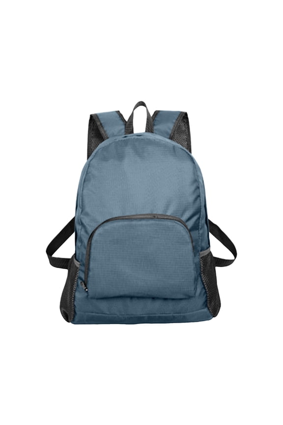 One Strap Backpack Lightweight Foldable Student Bag with Zipper and Reflective Strip, Fluorescent Color Minimalism Design