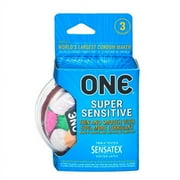 One  Super Sensitive External Condom 3 Count