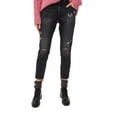 thumbnail image 1 of One Teaspoon Women's Black Sea Distressed Freebirds Jeans with Zipper Cuff Size 28, 1 of 3