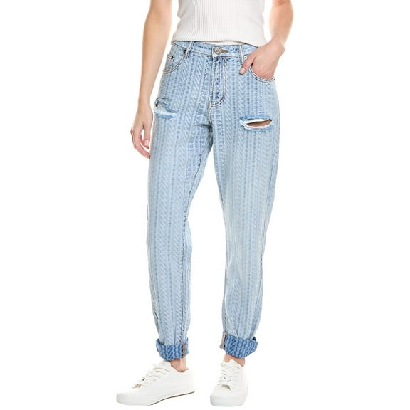 One Teaspoon womens On Repeat Light Blue Balloon Baggy Jean, 22, Blue