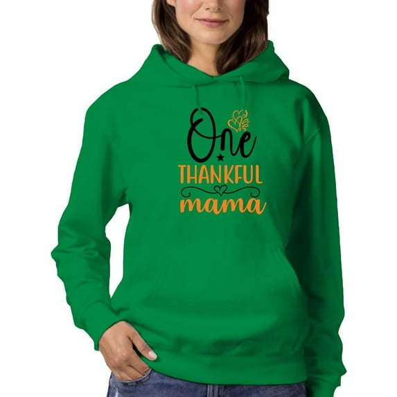 One Thankful Mama. Hoodie Women -Image by Shutterstock, Female Medium