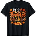 thumbnail image 1 of One Thankful Nana Shirt Funny Fall Autumn Thanksgiving T-Shirt,Top Tees,Black, 1 of 4
