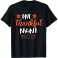 thumbnail image 1 of One Thankful Nani Fall Thanksgiving Autumn Funny Gifts T-Shirt, 1 of 3