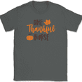 thumbnail image 1 of One Thankful Nurse T-Shirt Funny Thanksgiving Fall Humor Holiday Text Tee - Charcoal, 3XL, 1 of 1