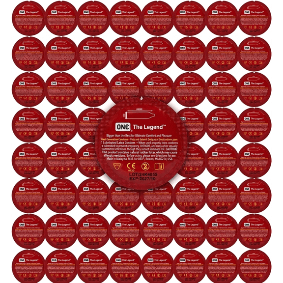 One The Legend Extra Large Condoms Bulk (72 Pack)