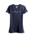 thumbnail image 1 of One Thing At A Time Women's Fashion Relaxed T-Shirt Tee Heather Navy Small, 1 of 3