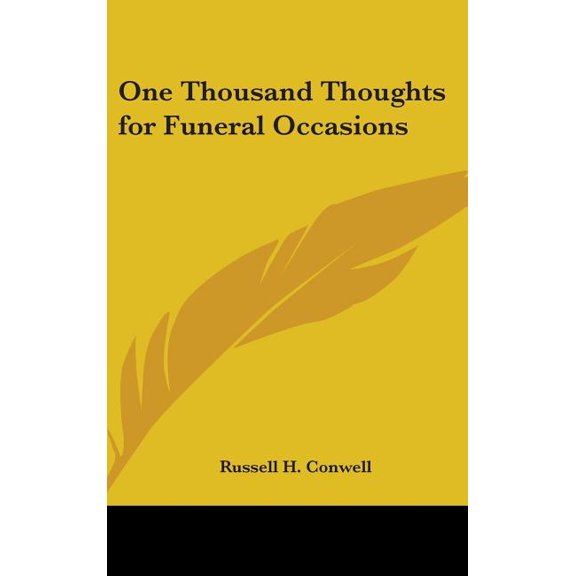 One Thousand Thoughts for Funeral Occasions (Hardcover)