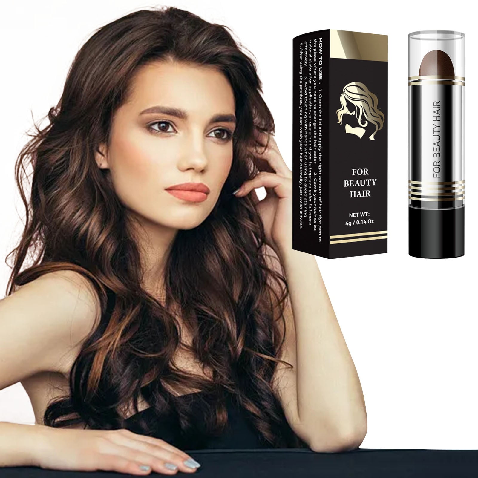 One Time Temporary Hair Dye Pen Border For White Hair Shade Lipstick