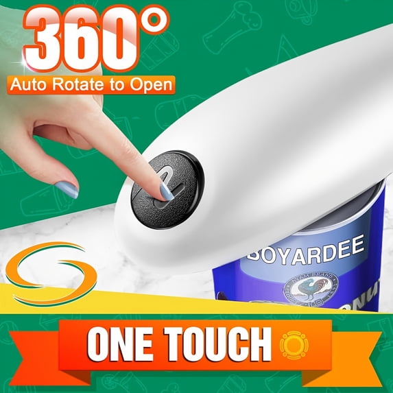 One-Touch Automatic Electric Tin Can Opener, Electric Can Opener