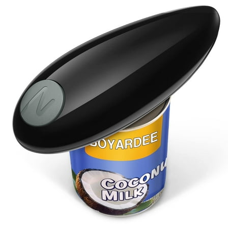 One Touch Can Opener Electric Easy Open Any Can Size with Smooth Edge,Hands Free and Battery Operated Electric Can Openers for Kitchen,Kitchen Gadget Electric Can Opener for Seniors with Arthritis