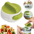 thumbnail image 1 of One Touch Can Opener, Safety Smooth Edge, Effortless Kitchen Gadget, Manual Handheld Can Opener, Multi-Purpose Lid Lifter, No Sharp Edge Food-Safe (1 Count), 1 of 9