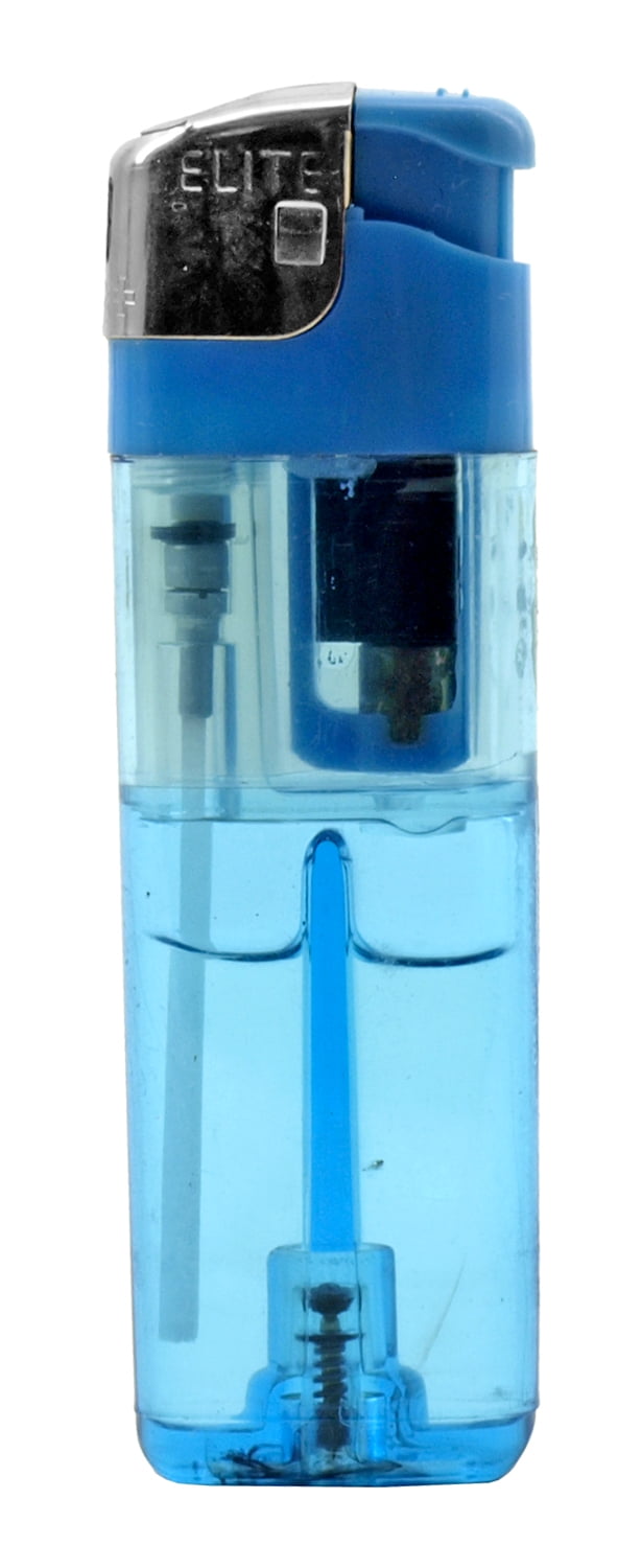 One Touch Click Style Traditional Flame Lighter with Clear Lighter