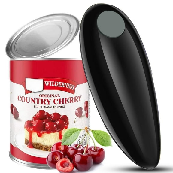 One Touch Electric Can Opener Fits Almost All Can Sizes for Seniors with Arthritis, Hand Held Battery Operated Can Opener with Smooth Edge, Food Safe Kitchen Gadgets Automatic Can Opener for Kitchen