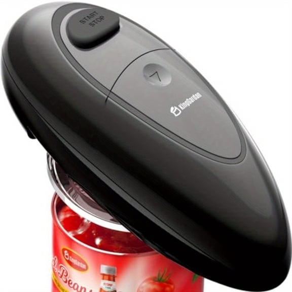 One-Touch Electric Can Opener - Portable Smooth Edge, Ergonomic Safe Design - Easy for Seniors/Arthritis, Ideal for Kitchen/Outdoor, Red Senior Kitchen Tool