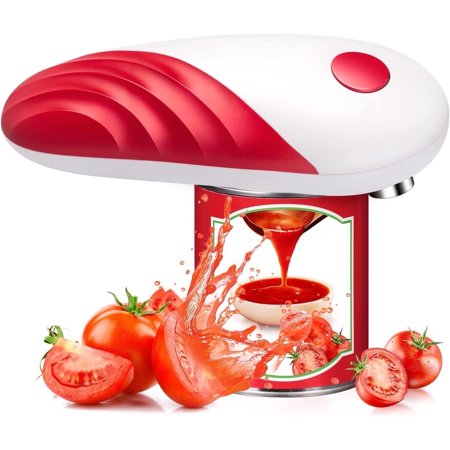 One-Touch Electric Can Opener with Auto Stop – Smooth Edge, Food-Safe Design, Perfect for Seniors, Chefs & Home Cooks (Ideal Kitchen Gift)