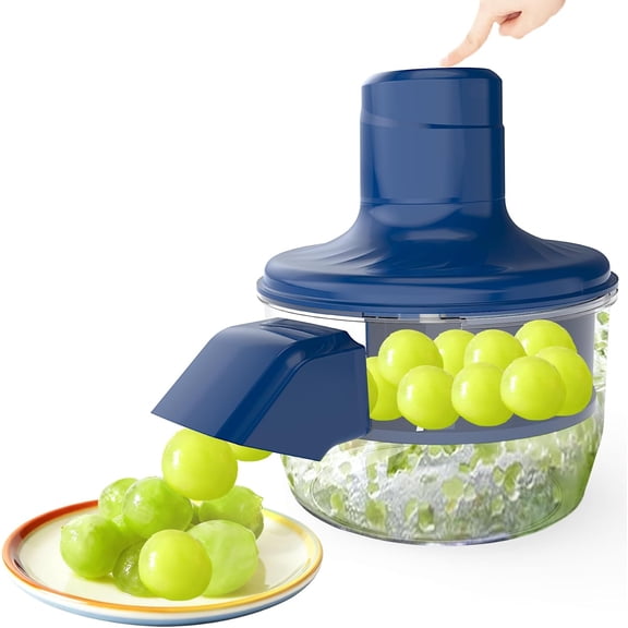One Touch Electric Grape Peeler, Rechargeable Portable Small Fruit Skin Separator Machine for Grape Cherry Tomato Garlic, Baking & Dessert Making Kitchen Gadget