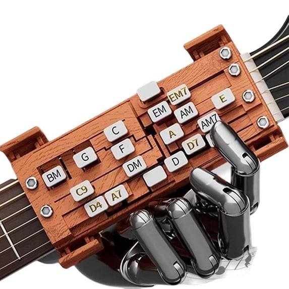 One-Touch Guitar Chord Trainer For Beginners Adjustable Universal Fit 38-42 Inch Acoustic Guitars