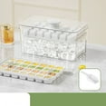 thumbnail image 1 of ​One-Touch Ice Cube Trays with Storage Container - BPA-Free Plastic & Leakproof Lid, 24-Cavity Push-Release Molds for Cocktails, Compact Freezer Organization with Scoop (Fits RV/Dorm Fridges)​​ A, 1 of 6