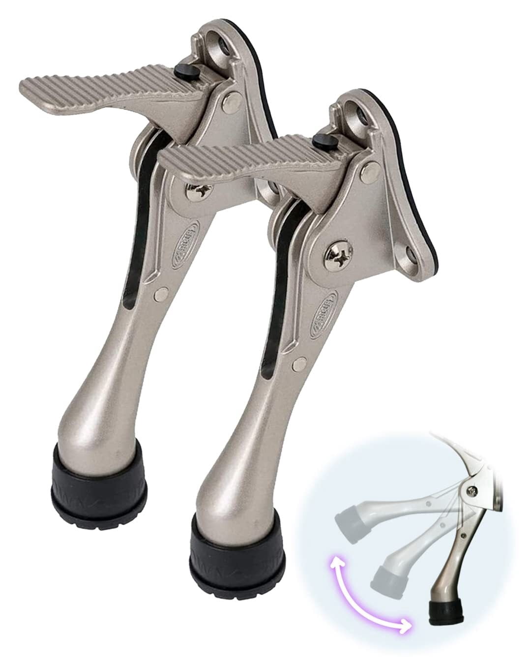 One Touch Kick Down Door Stop, Door Stop, Heavy Duty Door Stop, Door ...