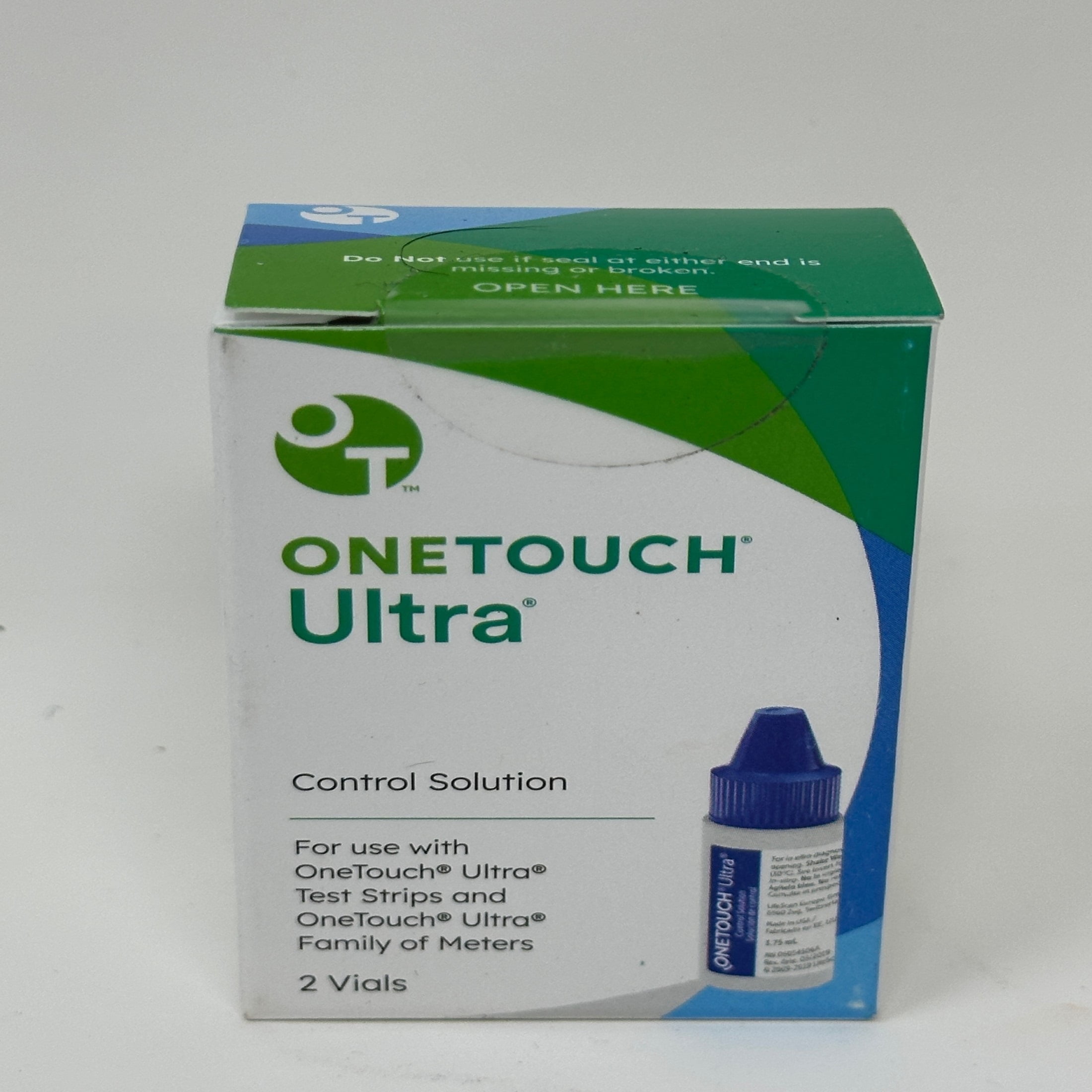 One Touch Ultra Control Solution Vitro Diagnostic Self Testing, 2ct, 2-Pack