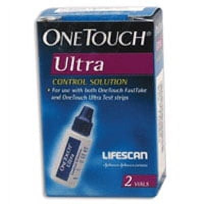  OneTouch Ultra Control Solution for Blood Glucose Meters, Test  Strips - 0.126 Fl Oz : Health & Household