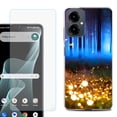thumbnail image 1 of Shockproof Phone Case for Cricket Icon 2026, with Screen Protector, by OneToughShield - Fireflies, 1 of 5