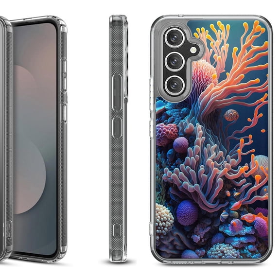 Shockproof Protective Phone Case Cover for Samsung Galaxy A17 5G, by OneToughShield - Coral